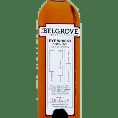 Belgrove Distillery Whisky Loot Vatting Cask Strength 100% Rye Whisky (500mL)