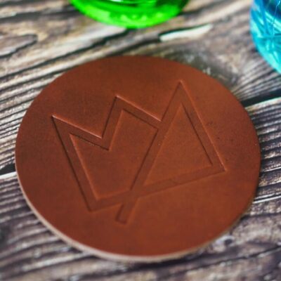 Liquor Loot Leather Coaster Booze Buddie Liquor Loot Leather Coaster