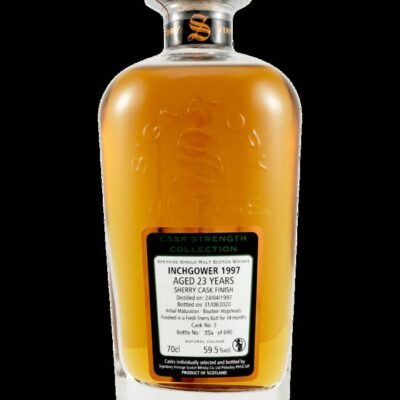Signatory Vintage Cask Strength Inchgower 1997 23 Year Old Single Malt Scotch Whisky (700mL)