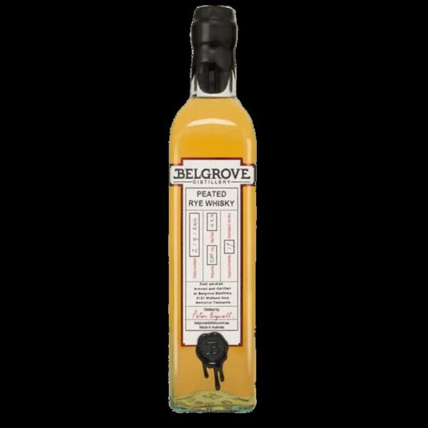 Belgrove Distillery Peated Rye Whisky (500mL)