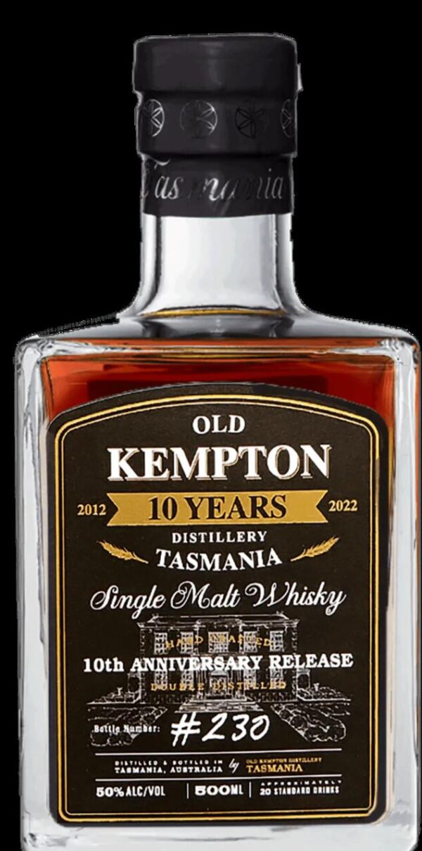Old Kempton 10th Anniversary Single Malt Whisky (500mL)