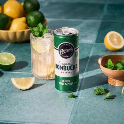 Remedy Kombucha Lemon Lime & Mint - 24 x 250ml