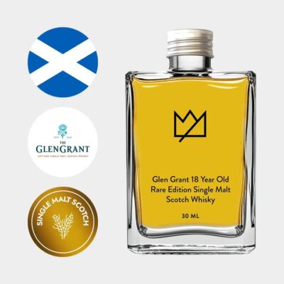 Glen Grant 18 Year Old Rare Edition Single Malt Scotch Whisky 30ml Booze Buddie Glen Grant 18 Year Old Rare Edition Single Malt Scotch Whisky 30ml