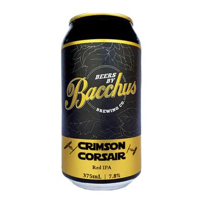 Bacchus Crimson Corsair Red IPA 375ml Can - 4 Pack