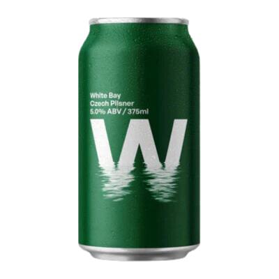 White Bay Czech Pilsner 375ml Can – 4 Pack Booze Buddie White Bay Czech Pilsner 375ml Can - 4 Pack