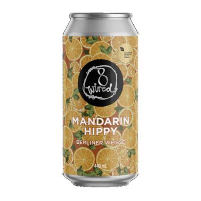 8 Wired Mandarin Hippy Berliner Weisse 440ml Can – Single Booze Buddie 8 Wired Mandarin Hippy Berliner Weisse 440ml Can - Single