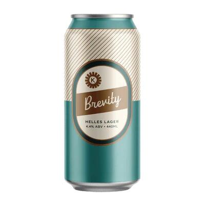 Kicks Brevity Helles Lager 440ml Can - Single