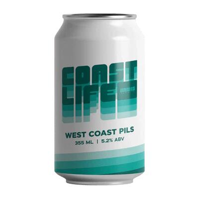 Banks Coast Life West Coast Pilsner 355ml Can - Single