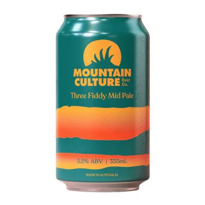 Mountain Culture Three Fiddy Mid Pale Ale 355ml Can - Single