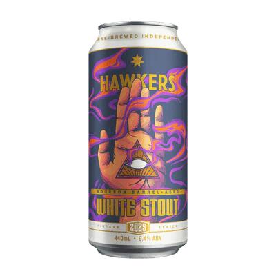 Hawkers BBA White Stout 2025 440ml Can - Case of 16