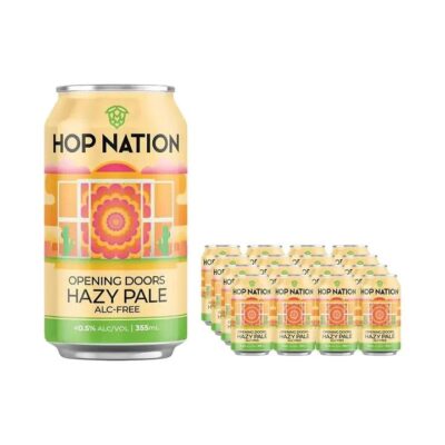 Hop Nation Opening Doors Hazy Pale Ale – Pack of 16 Booze Buddie Hop Nation Opening Doors Hazy Pale Ale - Pack of 16