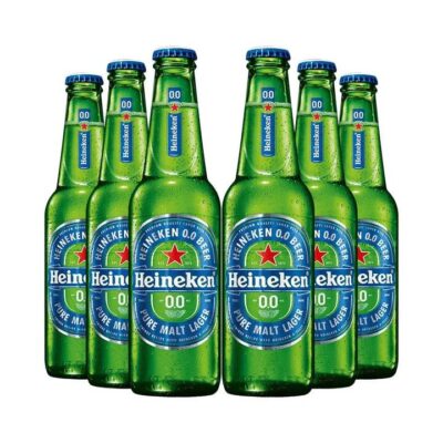 Heineken 00 Non Alcoholic Lager - Pack of 6
