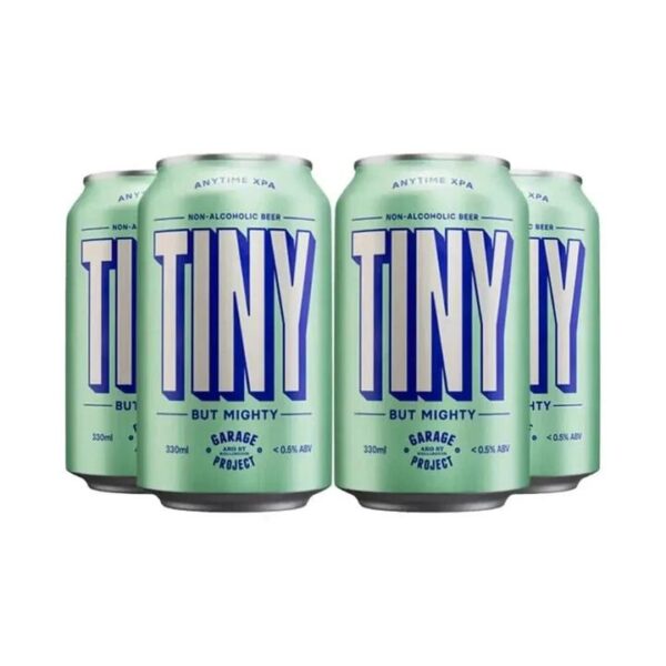 Garage Project Tiny Non-alcoholic XPA Beer Can 330ml - Pack of 4