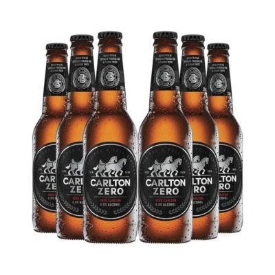 Carlton Zero Non Alcoholic Beer Bottles - Pack of 6