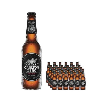 Carlton Zero Non Alcoholic Beer Bottles - Pack of 24