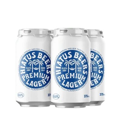 Hiatus Premium Lager – Pack of 4 Booze Buddie Hiatus Premium Lager - Pack of 4