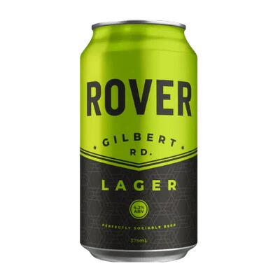 Hawkers Rover Gilbert Road Lager 375ml Can - Pack of 4