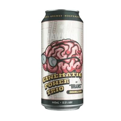 Hawkers Cinematic Power Trio The Brains Hazy IPA 440ml Can - Case of 16
