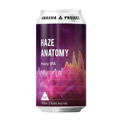 Akasha Haze Anatomy Hazy IPA 375ml Can - Pack of 4