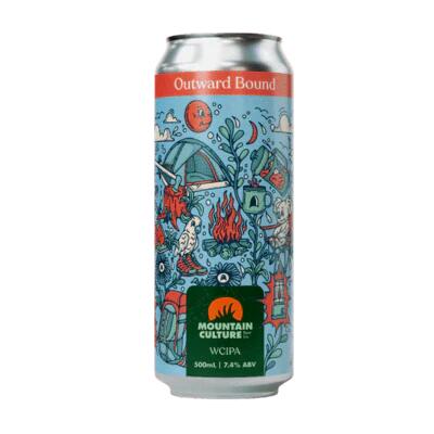 Mountain Culture Outward Bound West Coast IPA 500ml Can - Pack of 4