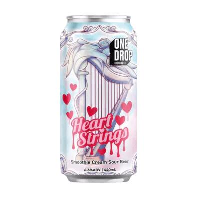 One Drop Heart Strings Smoothie Cream Sour 440ml Can - Pack of 4