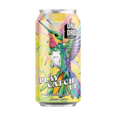 One Drop Play Catch Up Smoothie Cream Sour 440ml Can - Pack of 4