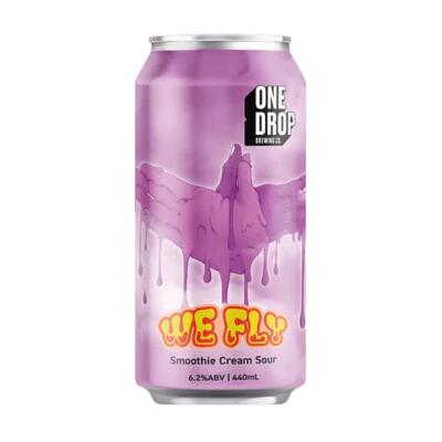 One Drop We Fly Smoothie Cream Sour 440ml Can - Pack of 4