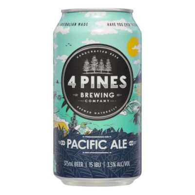 4 Pines Pacific Ale 375ml Can – 6 Pack Booze Buddie 4 Pines Pacific Ale 375ml Can - 6 Pack