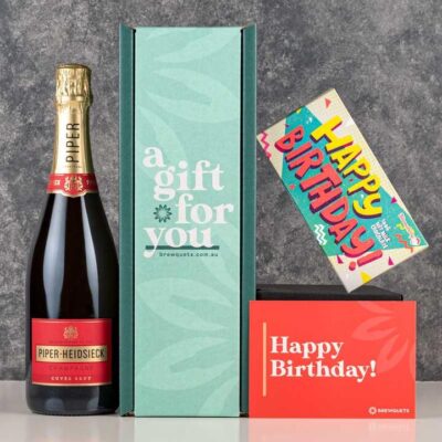 Birthday Champagne  Chocolate Hamper - Wine Gift Basket Perfect for Any Occasion | Brewquets Australia