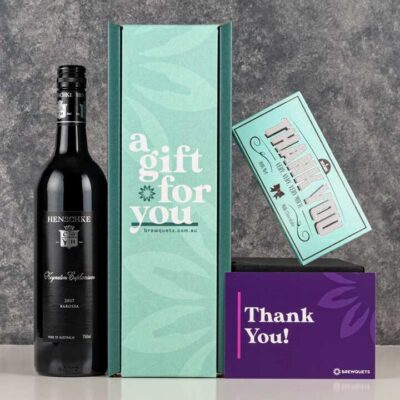 Thank You Wine  Chocolate Hamper - Shiraz - Wine Gift Basket Perfect for Any Occasion | Brewquets Australia