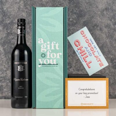 Wine  Chocolate Hamper - Shiraz - Wine Gift Basket Perfect for Any Occasion | Brewquets Australia