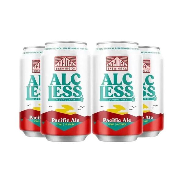 Capital Brewing Alc-Less Pacific Ale - Pack of 4
