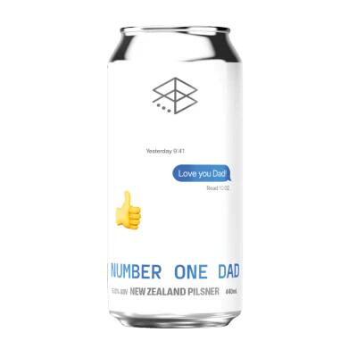 Range Number One Dad New Zealand Pilsner 440ml Can - Pack of 4