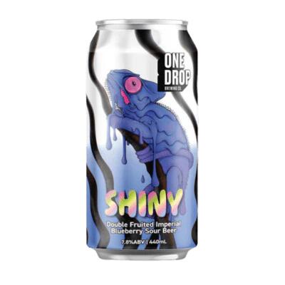 One Drop Shiny Blueberry Sour - Double Fruited Imperial Kettle Sour 440ml Can - Case of 16