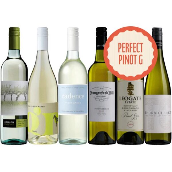 Festive Pinot G 6-Pack, Australia multi-regional Pinot Gris/Pinot Grigio Wine Pack, Wine Selectors