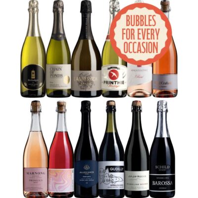 Festive Mixed Sparkling Dozen, Australia multi-regional Sparkling Red Wine Case, Wine Selectors