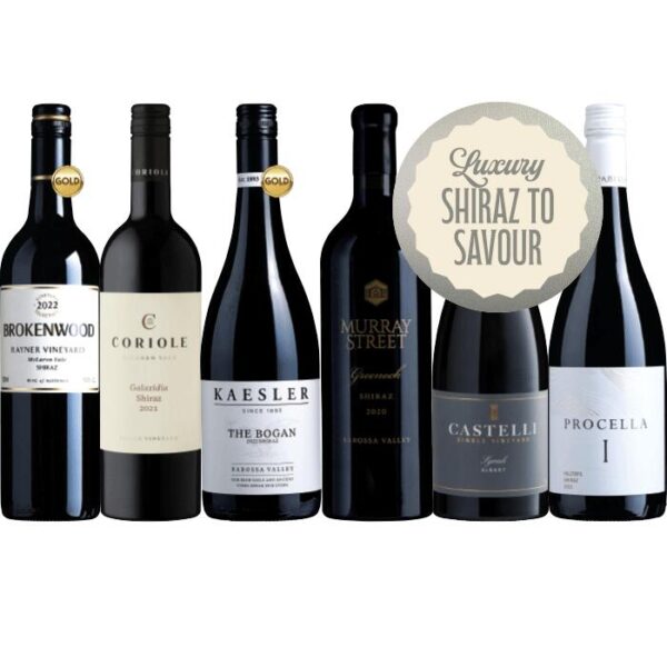 Festive Luxury Shiraz 6-Pack, Australia multi-regional Shiraz Wine Pack, Wine Selectors