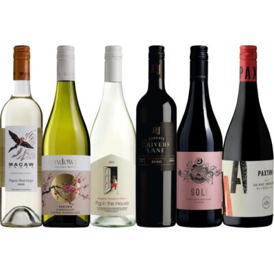 Organic Mixed 6-Pack, Australia multi-regional Mixed Red and White Wine Pack, Wine Selectors