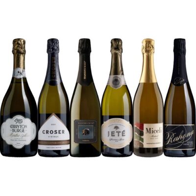 Top Shelf Sparkling 6-Pack, Australia multi-regional Sparkling White Wine Pack, Wine Selectors