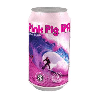 Bells Beach Brewing Pink Pig IPA 375ml Can – Single Booze Buddie Bells Beach Brewing Pink Pig IPA 375ml Can - Single