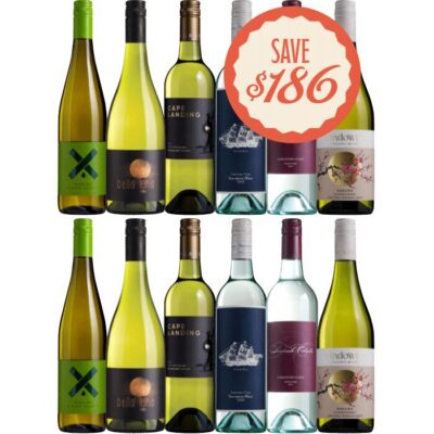 Festive Must Have White Dozen, Australia multi-regional Mixed White Wine Case, Wine Selectors Booze Buddie Festive Must Have White Dozen, Australia multi-regional Mixed White Wine Case, Wine Selectors