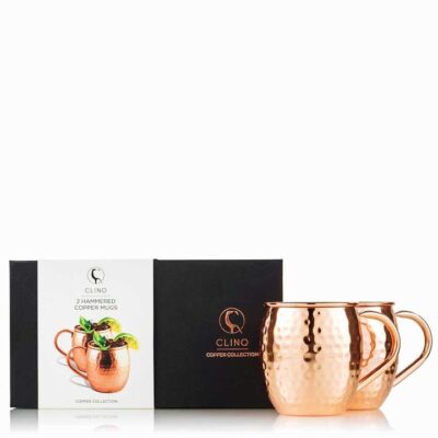 Clinq Hammered Copper Cocktail Mugs Pair | Sans Drinks Booze Buddie Clinq Hammered Copper Cocktail Mugs Pair | Sans Drinks