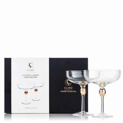Clinq Coupe Glasses Boxed | Sans Drinks Booze Buddie Clinq Coupe Glasses Boxed | Sans Drinks