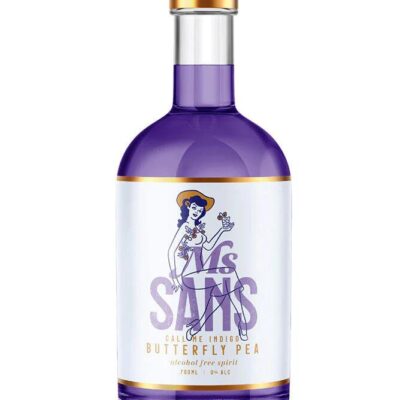 Ms Sans Call Me Indigo Butterfly Pea Gin Substitute | Sans Drinks Booze Buddie Ms Sans Call Me Indigo Butterfly Pea Gin Substitute | Sans Drinks