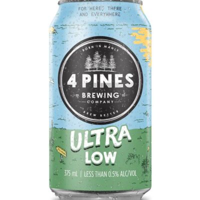 4 Pines Ultra Low Alcohol Beer Cans - 1x375ml | Sans Drinks