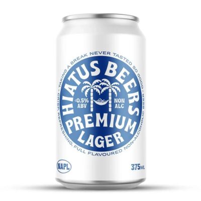 Hiatus Premium Lager – 24x375mls | Sans Drinks Booze Buddie Hiatus Premium Lager - 24x375mls | Sans Drinks