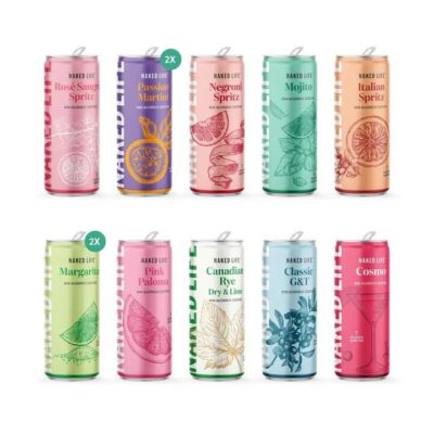 Naked Life Non-Alcoholic Cocktail Sampler Dozen – 12 X 250ml Cans | Sans Drinks Booze Buddie Naked Life Non-Alcoholic Cocktail Sampler Dozen - 12 X 250ml Cans | Sans Drinks