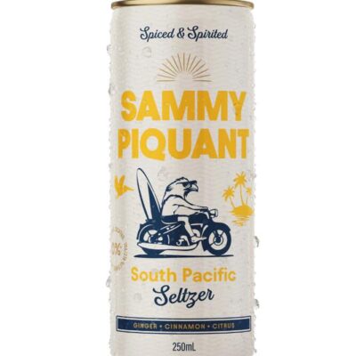 Sammy Piquant South Pacific Seltzer 250ml – 4x250mls | Sans Drinks Booze Buddie Sammy Piquant South Pacific Seltzer 250ml - 4x250mls | Sans Drinks