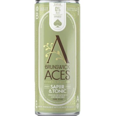 Brunswick Aces Spades Sapiir & Tonic RTDs - 24x250ml | Sans Drinks
