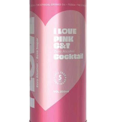 I LOVE Pink G&T Cocktail - 4x250ml | Sans Drinks